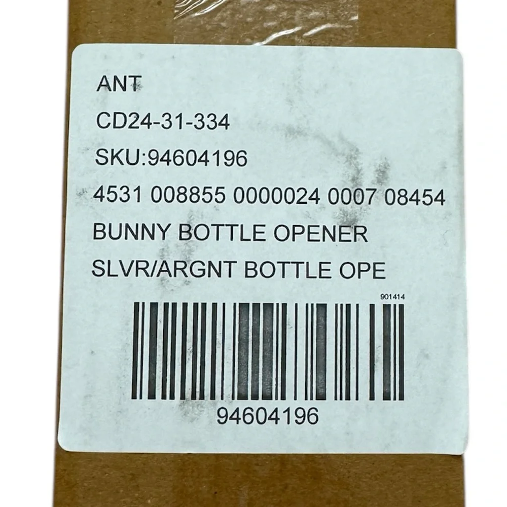 Anthropologie Bunny Silver Rabbit Bottle Opener